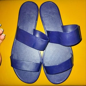 Joie Navy Blue Jelly Sandals